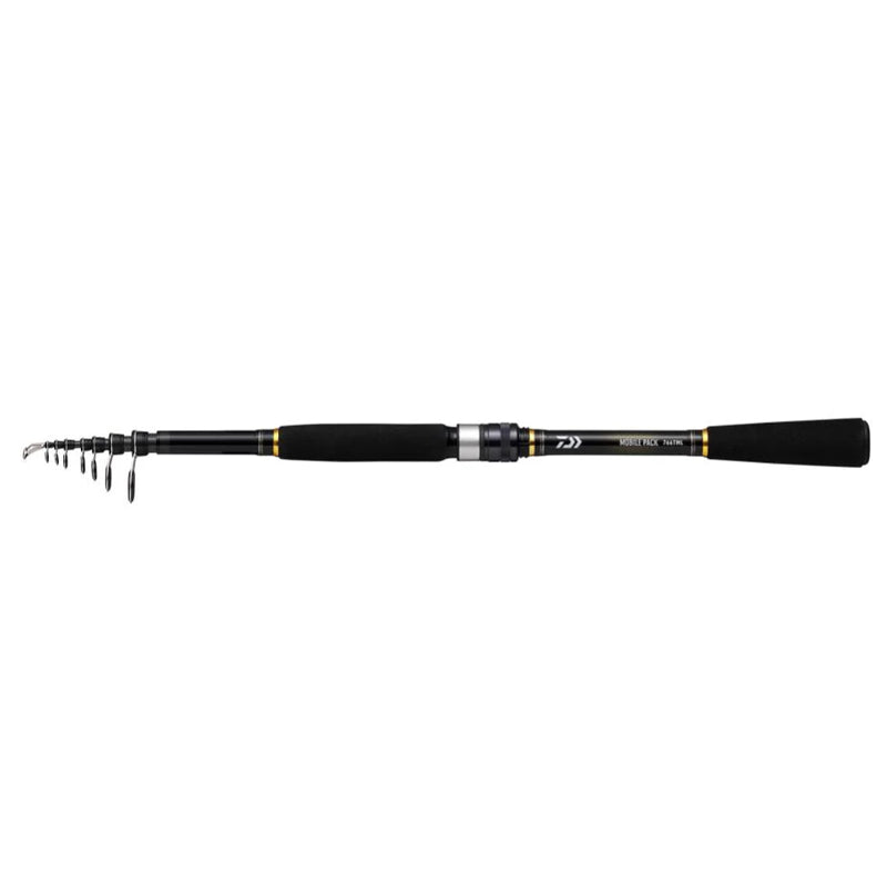 Daiwa Mobile Pack Telescopic Ultra Light Spinning Rod – Compact Travel Fishing Rod for Beginners and Pros
