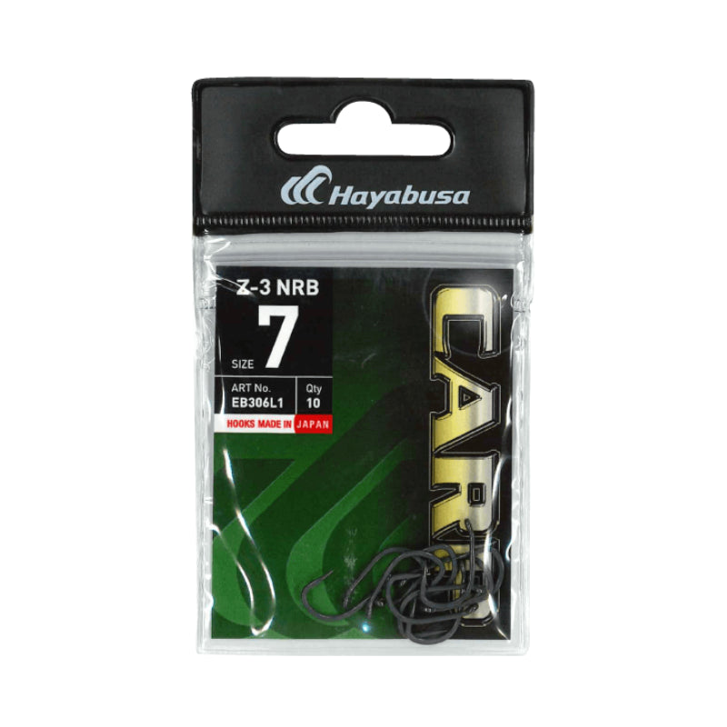 Hayabusa Z-3 NRB Carp Fishing Hook | Size : #4 - #6 | 10pcs/pkt