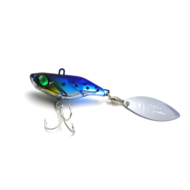 asian fishing lure Tsurugiya LV-Spin Japanese Jig with Spinner fish themed present Daiwa 21 Surf Basia such as carp Color:Ugly Green