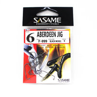 Sasame Aberdeen Jig Hook with sleek black nickel finish