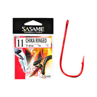 Sasame Chika Ringed Red Hook close-up with sharp point
