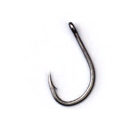 Close-up of Sasame Ringed Eye Black Nickel Hook design