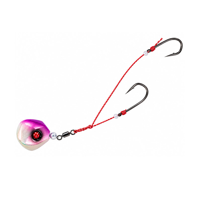 Hayabusa Snapper Tenya free-sliding head with two pre-rigged hooks