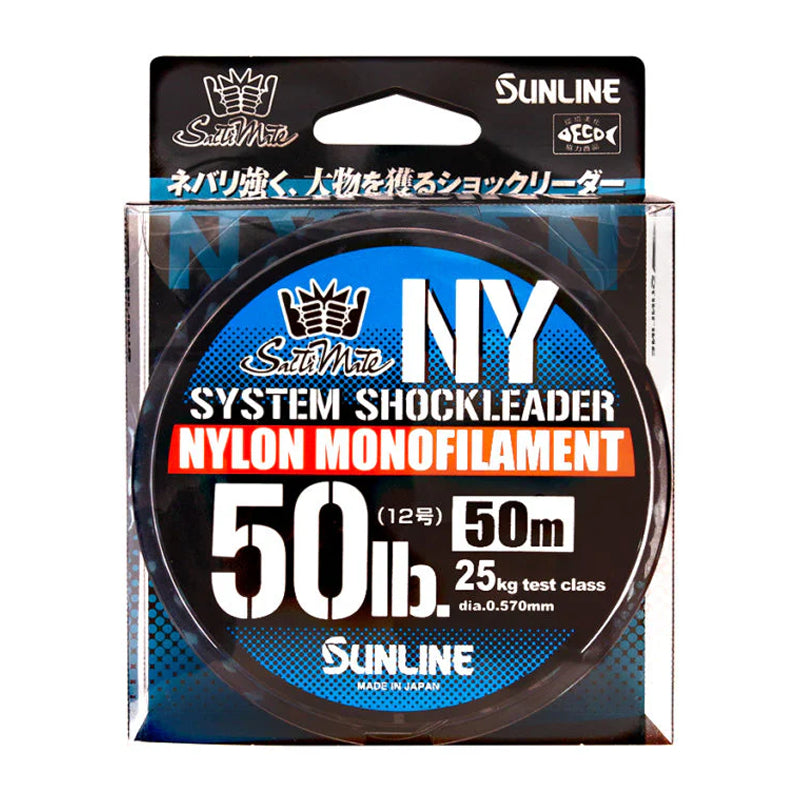 Sunline System Shockleader Nylon Monofilament spool – strong fishing leader line.