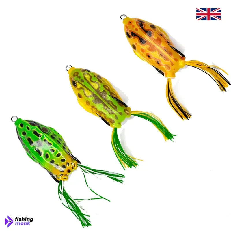 bi twin frog flat fishing hook Allcock Weedless Double Hook Frogs | 12 g