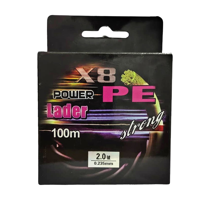 Power Leader X8 braided fishing line 100m spool 31lb strength