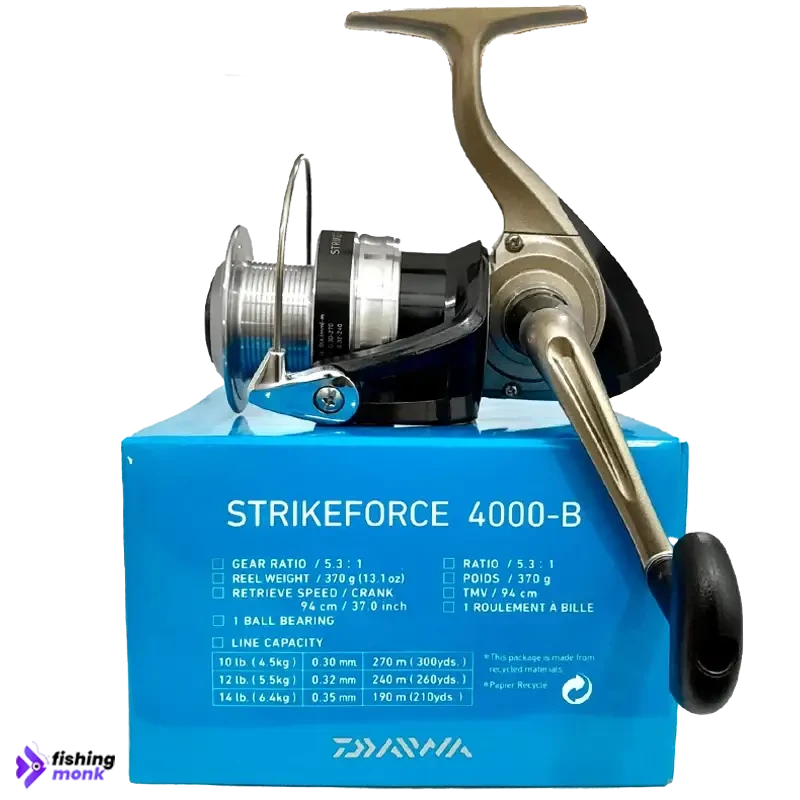 Daiwa Strikeforce 4000 B-SD Saltwater Medium Heavy Spinning Reel with 5.3:1  Gear Ratio, 260-12-Pound by Daiwa