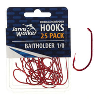 Jarvis Walker Chemically Sharpened Red Baitholder Hook
