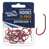 Jarvis Walker Chemically Sharpened Red Baitholder Hook