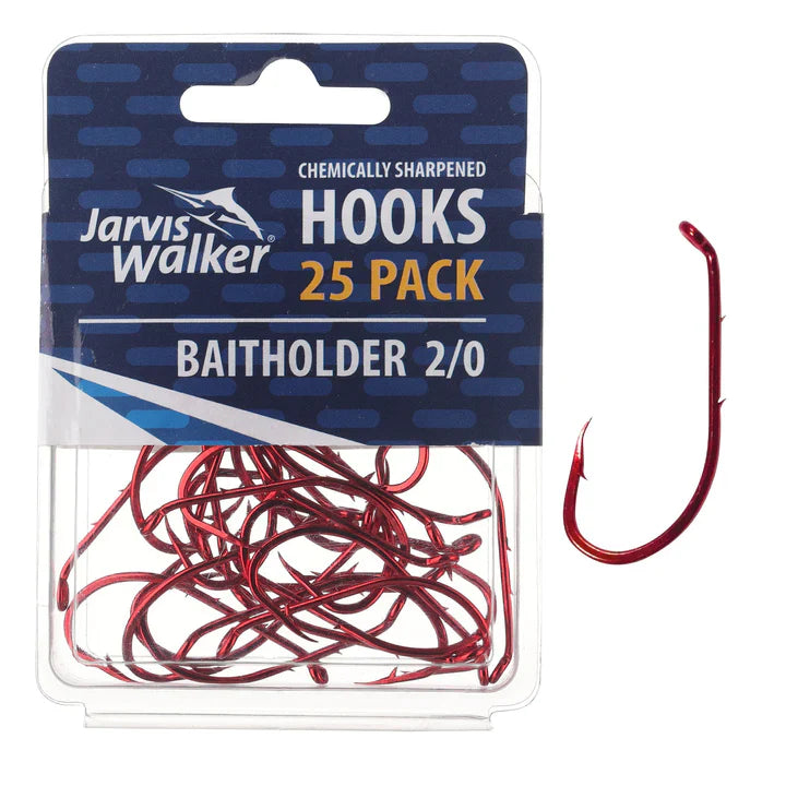 Jarvis Walker Chemically Sharpened Red Baitholder Hook