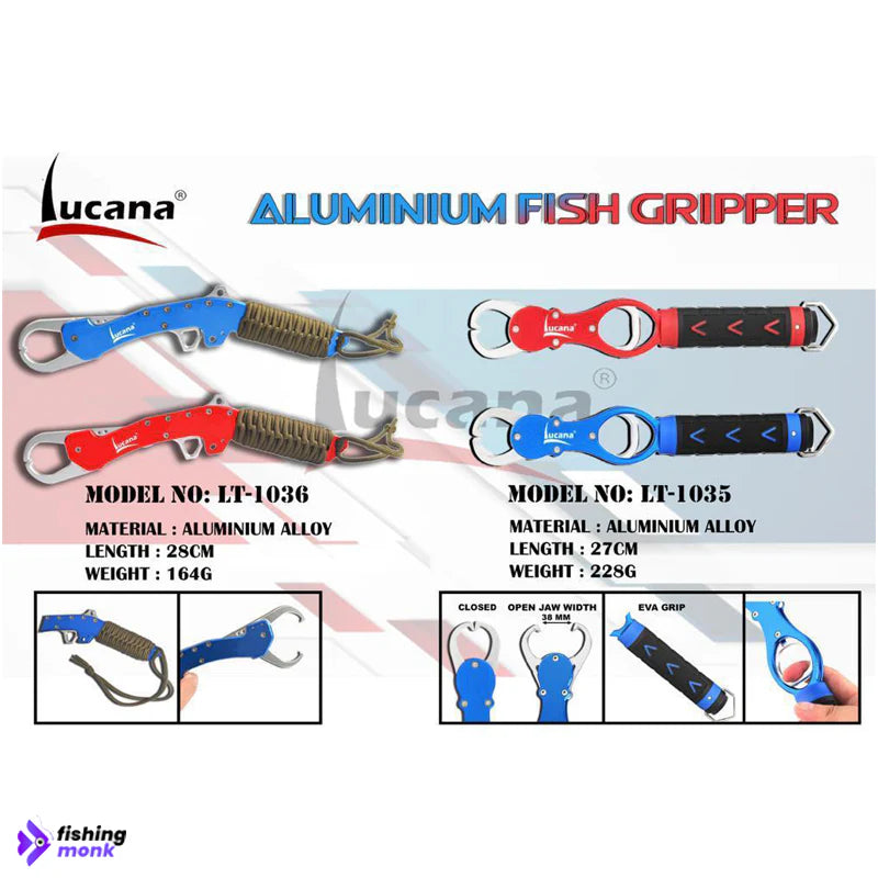 Lucana Aluminium Fishing Lip Grips - ACCESSORIES