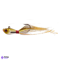 Lucana Bucktail Jig | 110mm | 28g - Brown White - Jig Lure