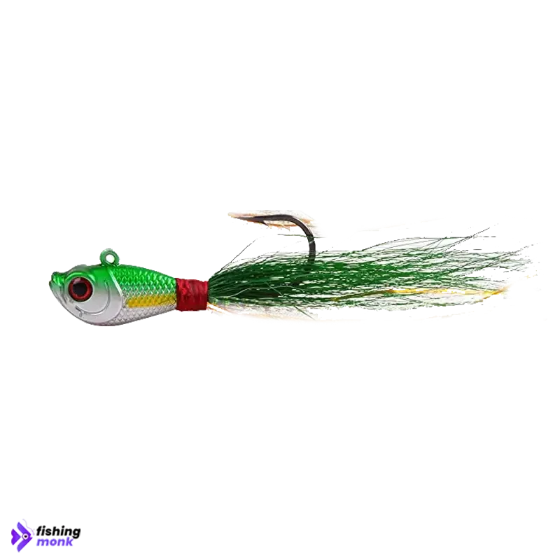 Lucana Bucktail Jig | 110mm | 28g - Green White - Jig Lure