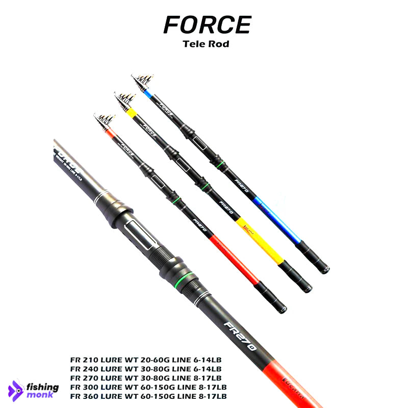 Lucana Force Telescopic Rod Fishingmonk - Main Image