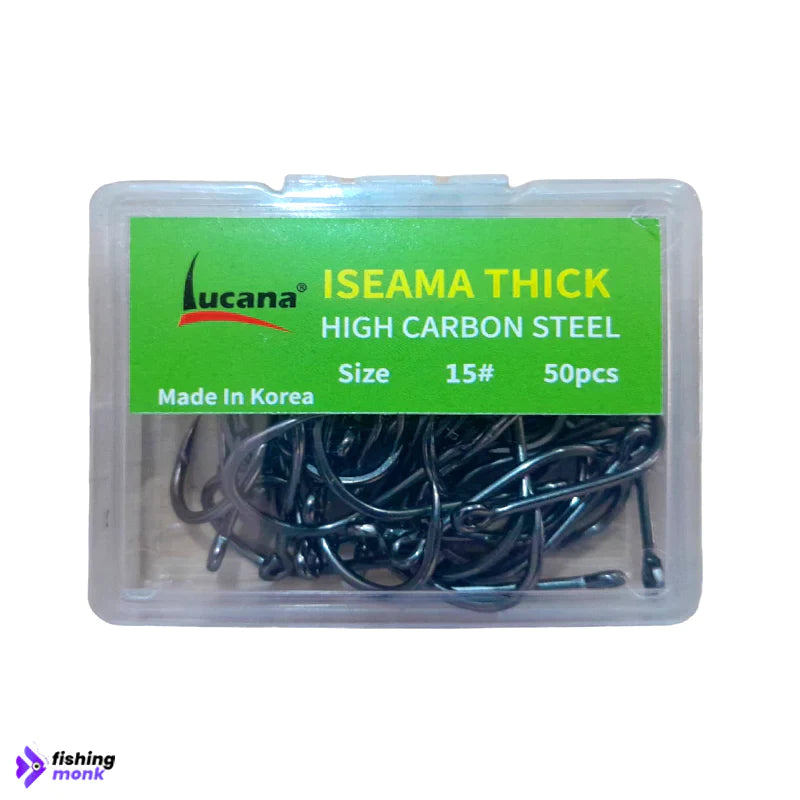 Lucana Iseama Thick High Carbon Steel Hooks | Size: #4-15