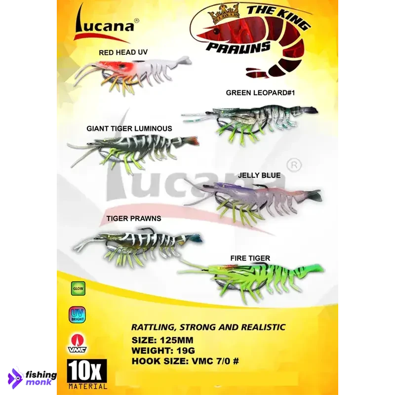 Lucana King Prawns Lure | 125mm | 19g - Fishing Lure