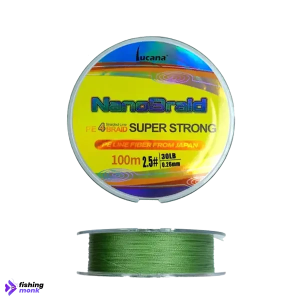 Lucana Nano Braid 4X Super Strong 100m Braid Fishing Line