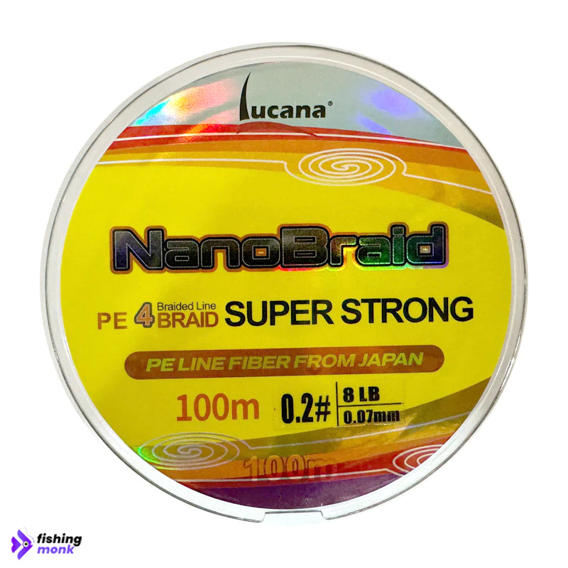 Lucana Nano Braid 4X Super Strong 100m Braid Line - Fishingmonk