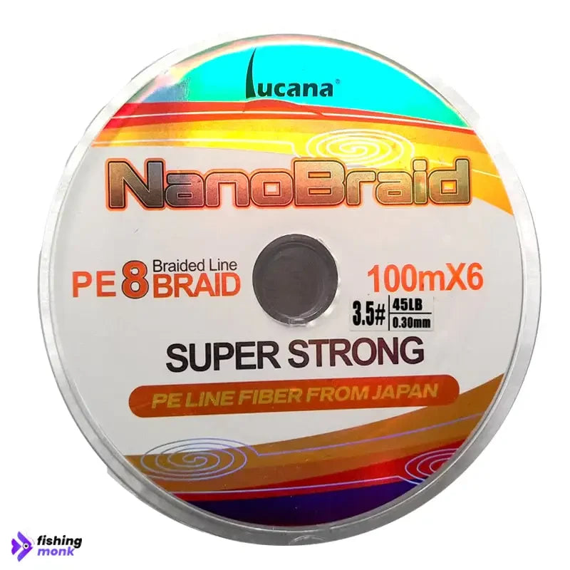 Lucana Nano Braid 4X Ultra Light Super Strong 100m Braid Line at
