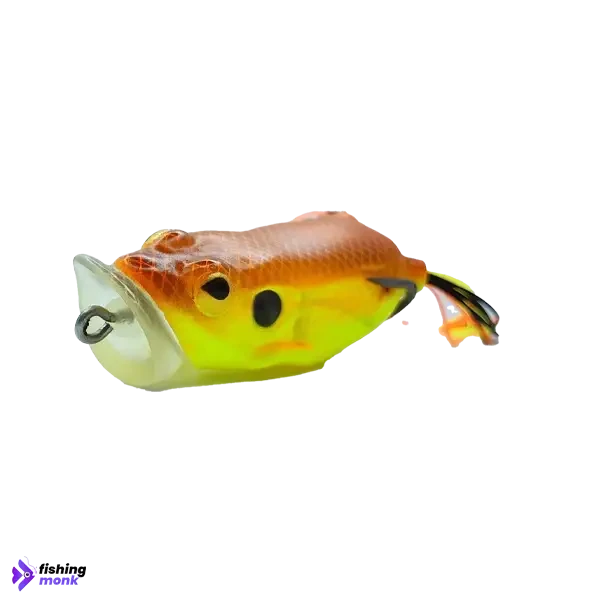 Lucana Popping Frog Cover Damage | 70mm | 18g - Light Yellow