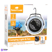 Nature’s Lodge Camping Light & Fan - ACCESSORIE