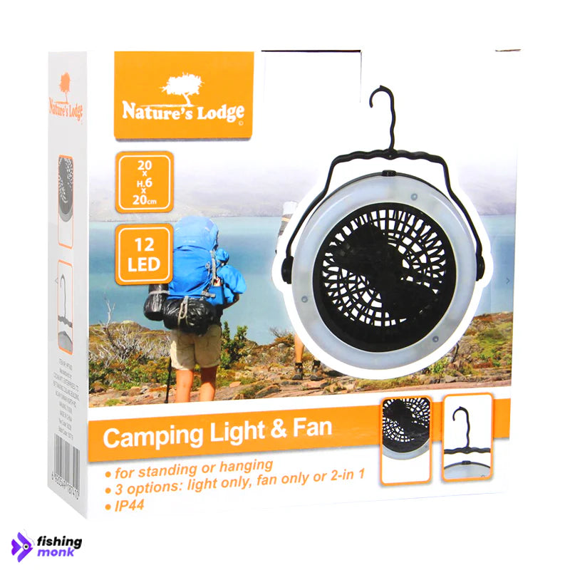 Nature’s Lodge Camping Light & Fan - ACCESSORIE