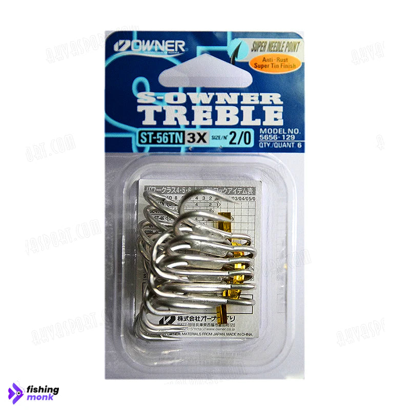 Owner S-Owner Treble Hooks | #Size 1 - 3/0 - Fishing Hook