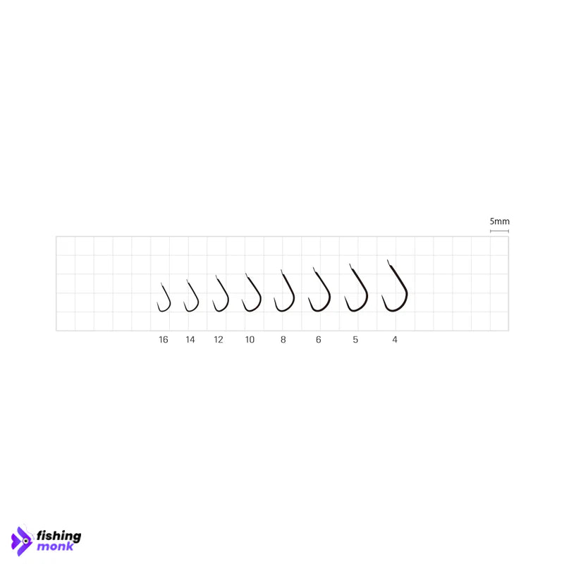 Sasame Kanto Sure F-862 Brown Hooks | Size: #4 - #4 / F-862