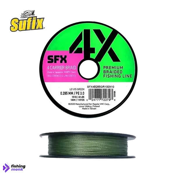 Sufix SFX 4X 100m Braid Line - Braid Line