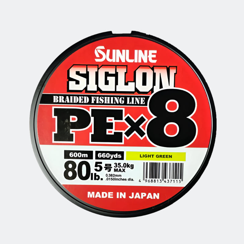 Sunline Siglon PE X8 Braided Fishing Line | #80lb | 600mtr