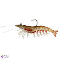 Zerek Absolute Shrimp | 3.5 inch | 11g - Red Bolt - Fishing