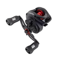 Black Max fishing reel on a white background