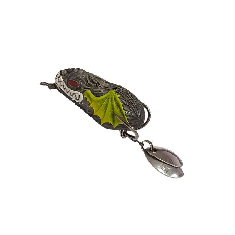 Seacco Drago Handmade Fishing Frog Lure – realistic handmade frog bait for topwater fishing