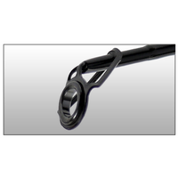 Black metal bracket on a reflective surface