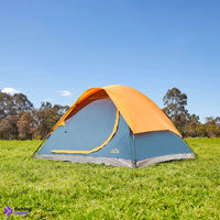 Anko 3 Person Dome Tent - Blue & Orange - Tent