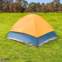 Anko 3 Person Dome Tent - Blue & Orange - Tent