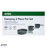 Anko Camping 3 Piece Pot Set - ACCESSORIES