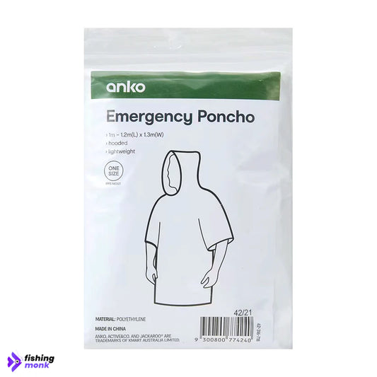 Anko Emergency Poncho providing waterproof protection during a rainy outdoor adventure.