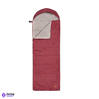 Anko Trail Hooded Sleeping Bag Red