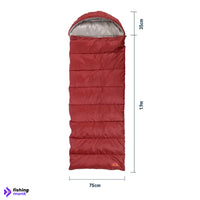 Anko Trail Hooded Sleeping Bag Red - Sleeping Bag