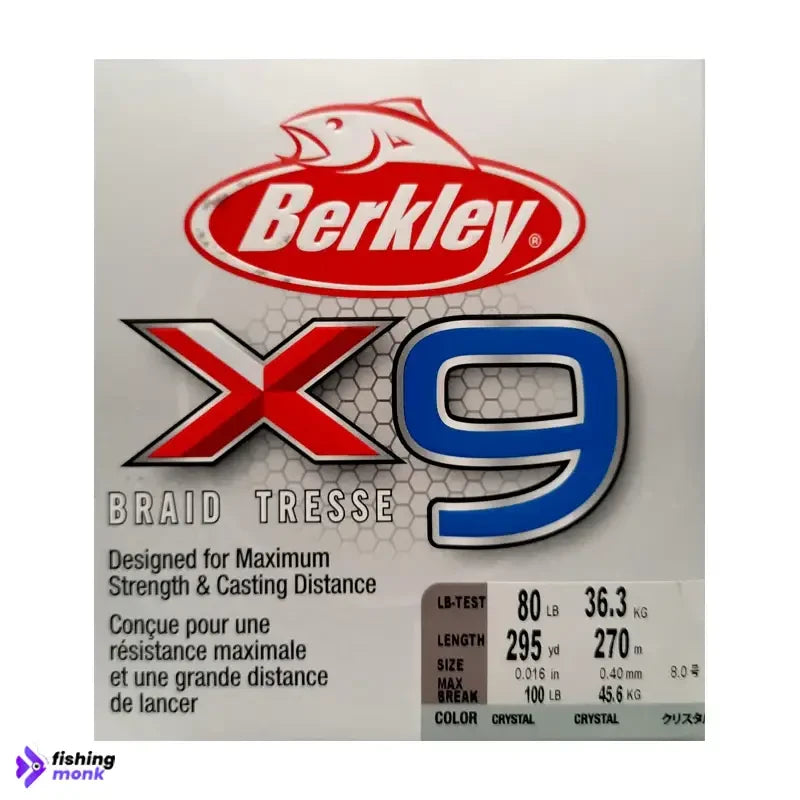 Berkley x9 Braid Line | 30lb - 100lb | 150m - 200m
