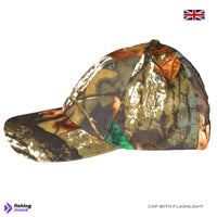 Camouflage Cap with Built in 5 LED Lamps