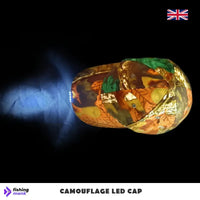 Camouflage Cap with Built in 5 LED Lamps