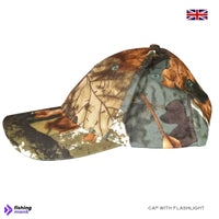 Camouflage Cap with Built in 5 LED Lamps