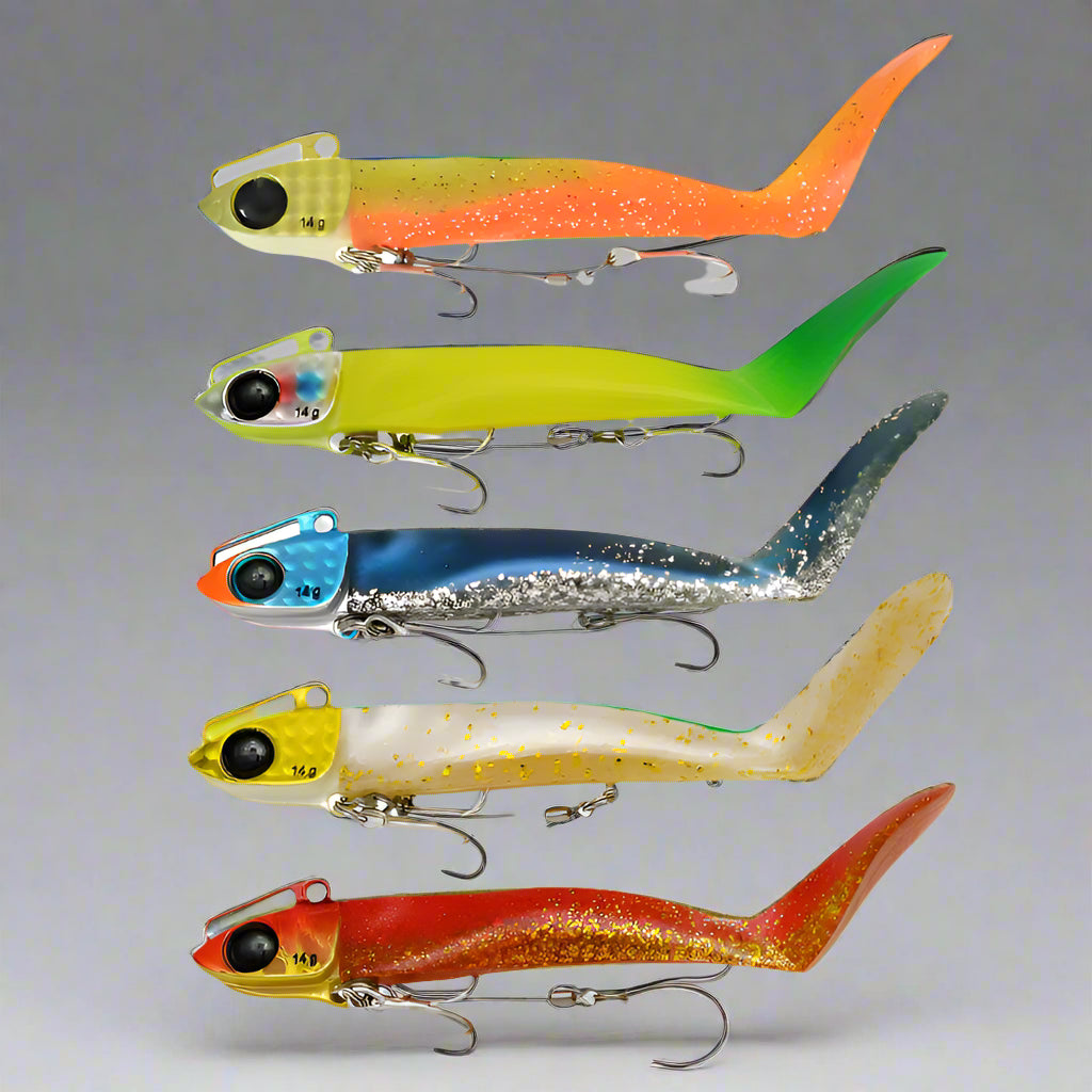 Jackson Quick Set Head Shad | 14g - Gault/White Vanilla