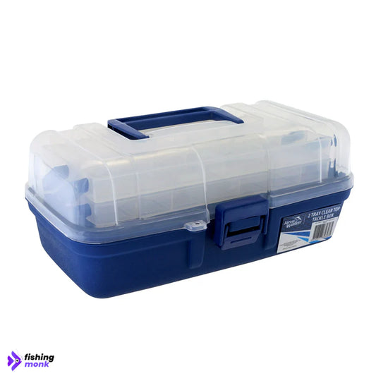 Jarvis Walker 2-Tray Clear-Top Tackle Box - Lure Box