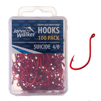 Jarvis Walker Chemically Sharpened Red Suicide Hooks