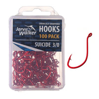 Jarvis Walker Chemically Sharpened Red Suicide Hooks