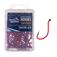 Jarvis Walker Chemically Sharpened Red Suicide Hooks