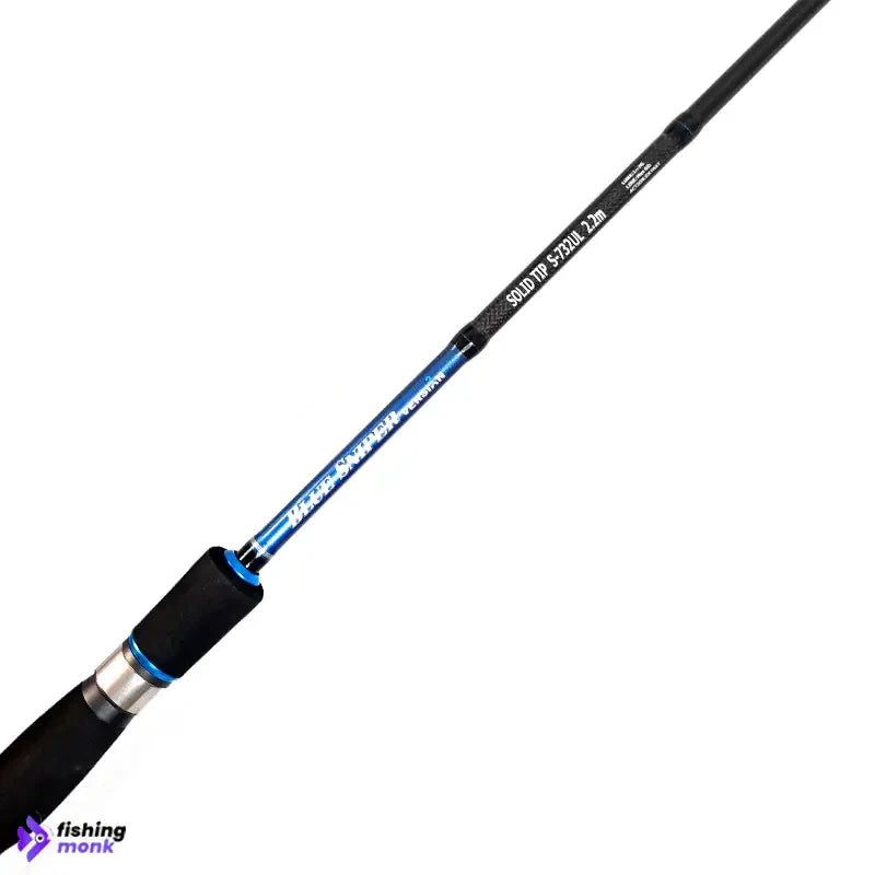 Littma Blue Sniper V2 Solid Tip Ultra Light Spinning Fishing Rod | 7.3ft